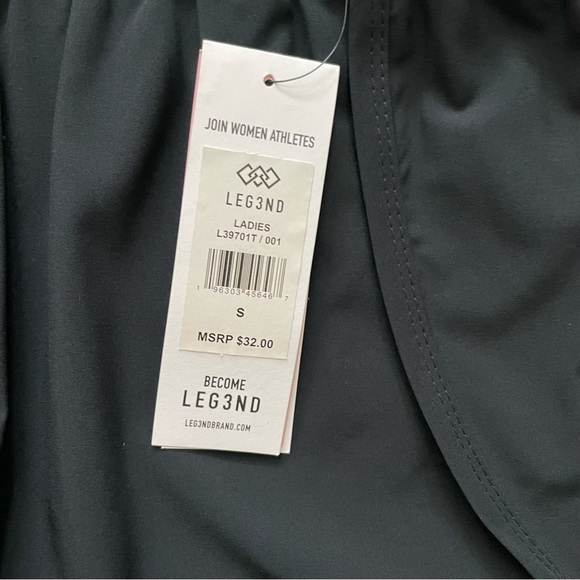 Black 2-in1 Run Shorts Size S NWT - Picture 4 of 6